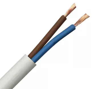 0.5mm 2182Y 2 core White Cut To Length